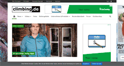 Desktop Screenshot of climbing.de