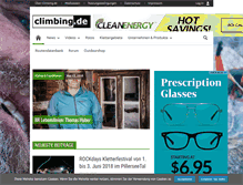 Tablet Screenshot of climbing.de